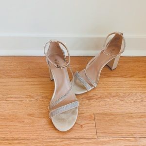 Call It Spring - Nude Heels with Sparkles